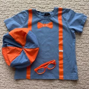 🟠 No-fuss Blippi Costume 🔵 4T